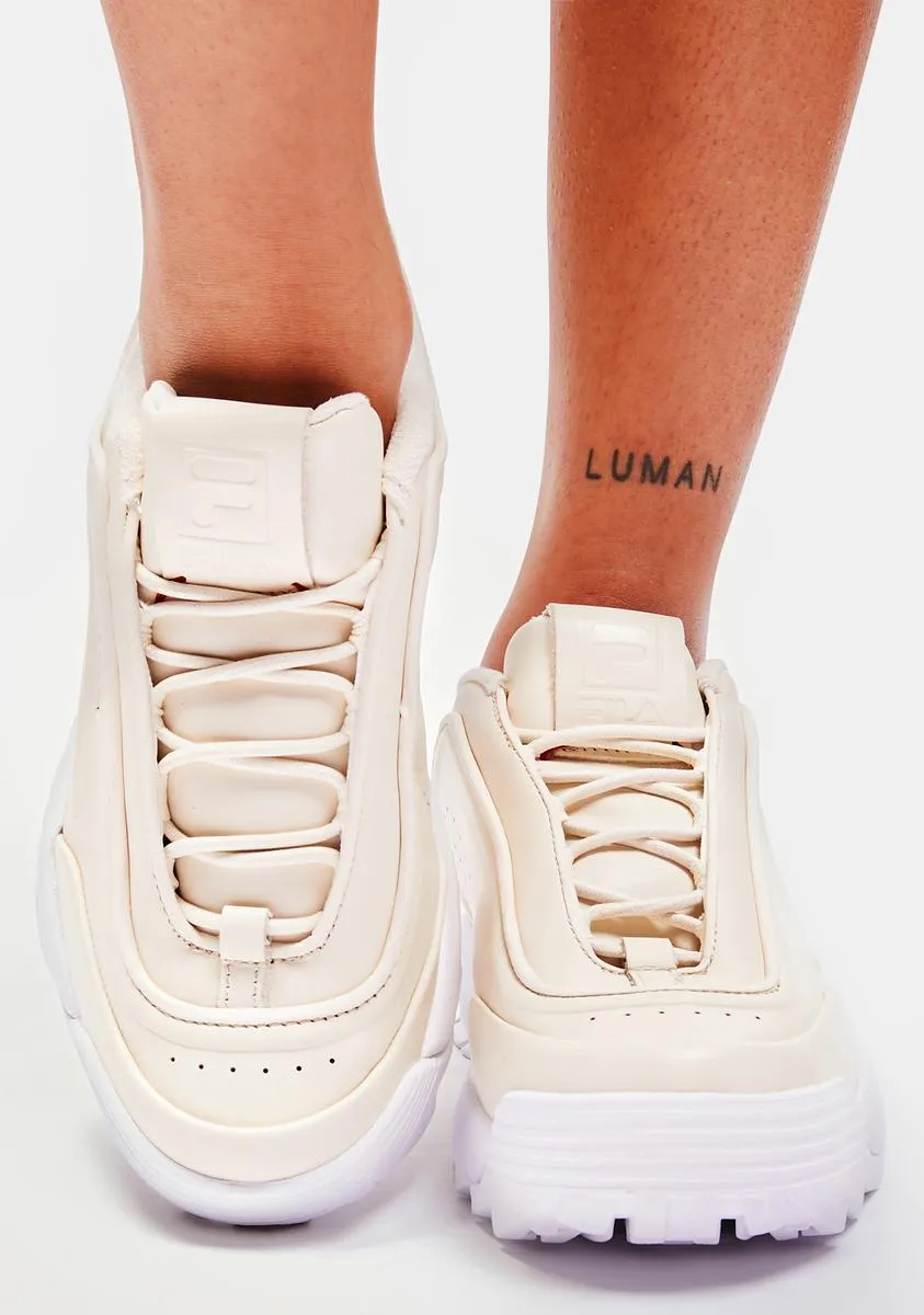 Gardenia White Disruptor Zero Sneakers